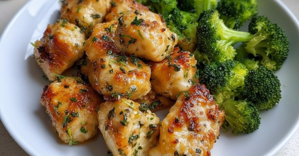 The Easiest Air Fryer Chicken Bites and Broccoli for Busy Weeknights 4 Recipe image