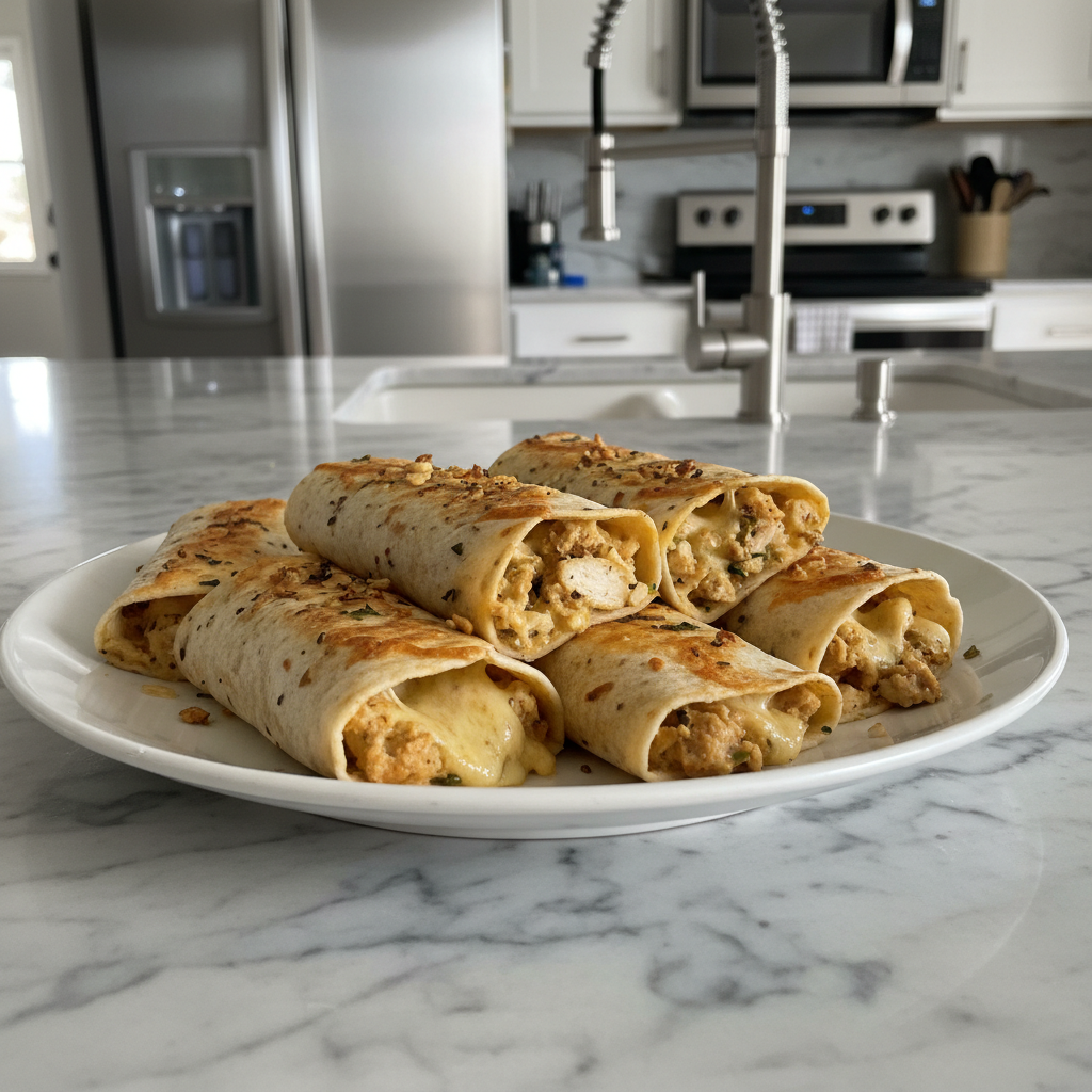 Cheesy Garlic Chicken Wraps: Simple, Savory & Satisfying