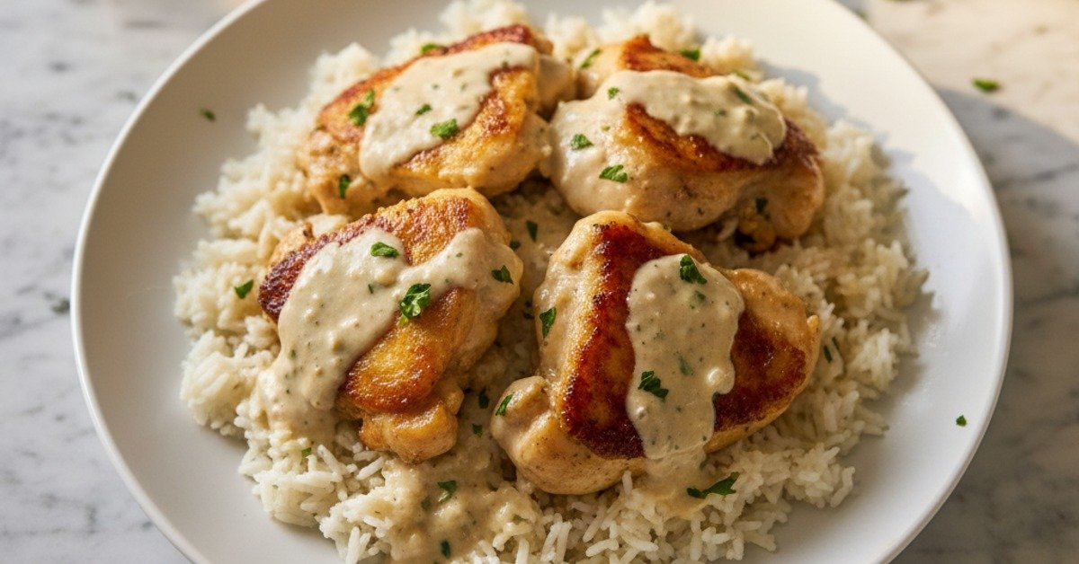 Cozy Creamy Smothered Chicken & Rice: Your New Family Favorite