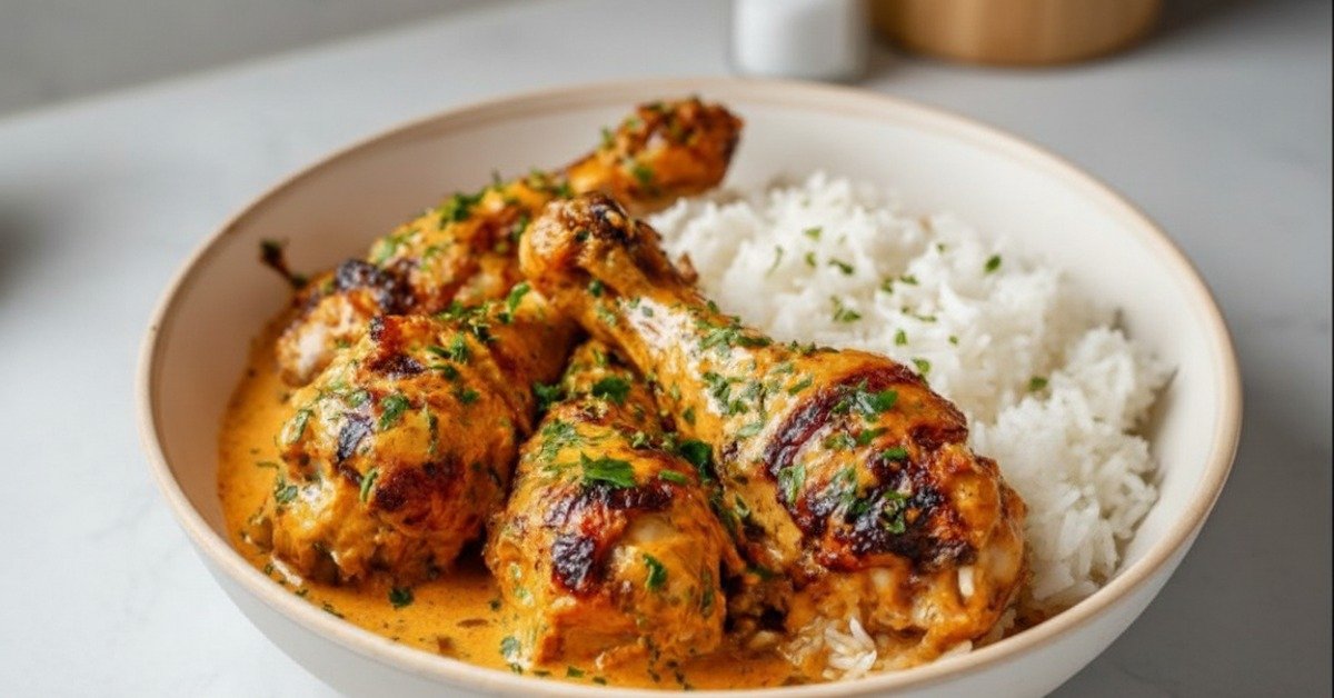 Cozy & Comforting Creamy Paprika Chicken with Rice 4 Recipe image