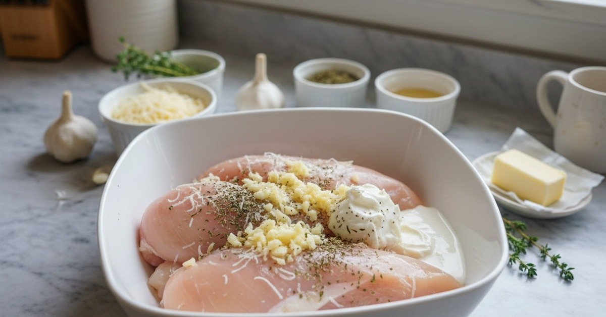 The Ultimate Crockpot Creamy Garlic Parmesan Chicken You'll Crave! 5 Recipe image