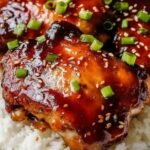 deliciously easy honey garlic slow cooker chicken thighs featured
