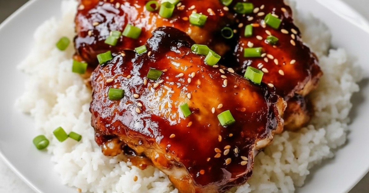 Deliciously Easy Honey Garlic Slow Cooker Chicken Thighs
