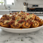 easy ground beef stuffed shells dinner featured