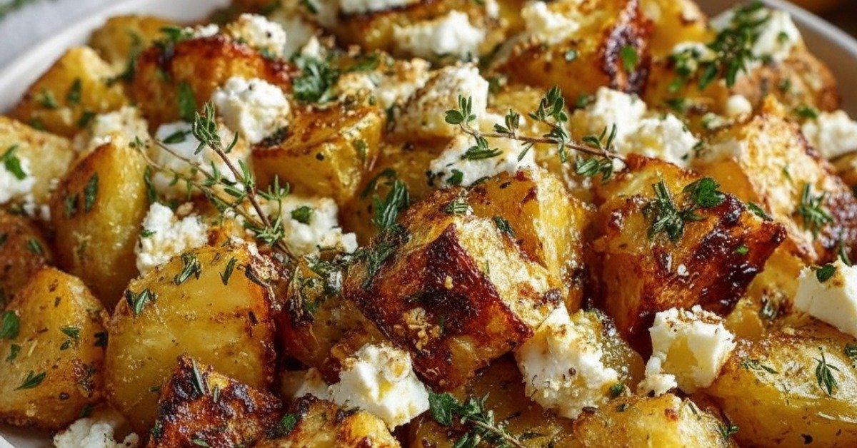 Easy Lemon Feta Roasted Potatoes: A Taste of Greece at Home