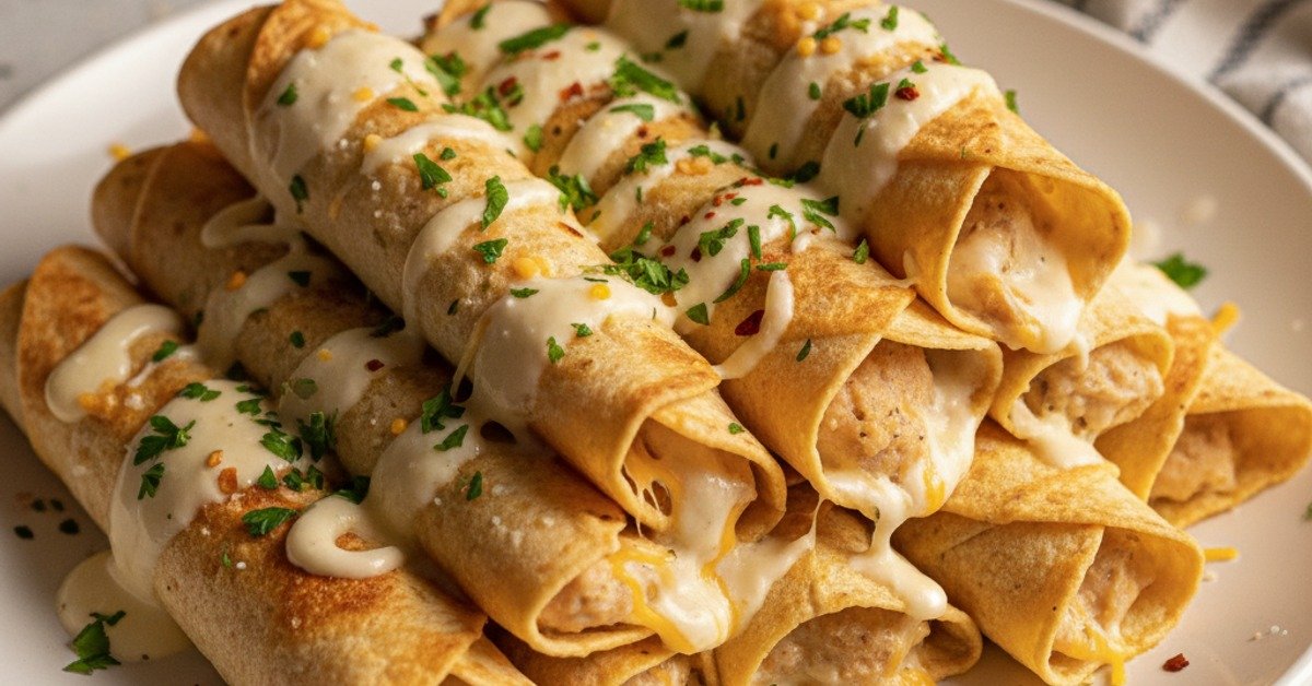 Irresistible Cheesy Garlic Chicken Wraps: A Creamy Delight!