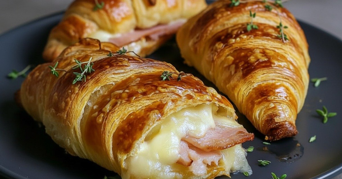 Irresistible Easy Air Fryer Ham Cheese Croissants: Golden Perfection!