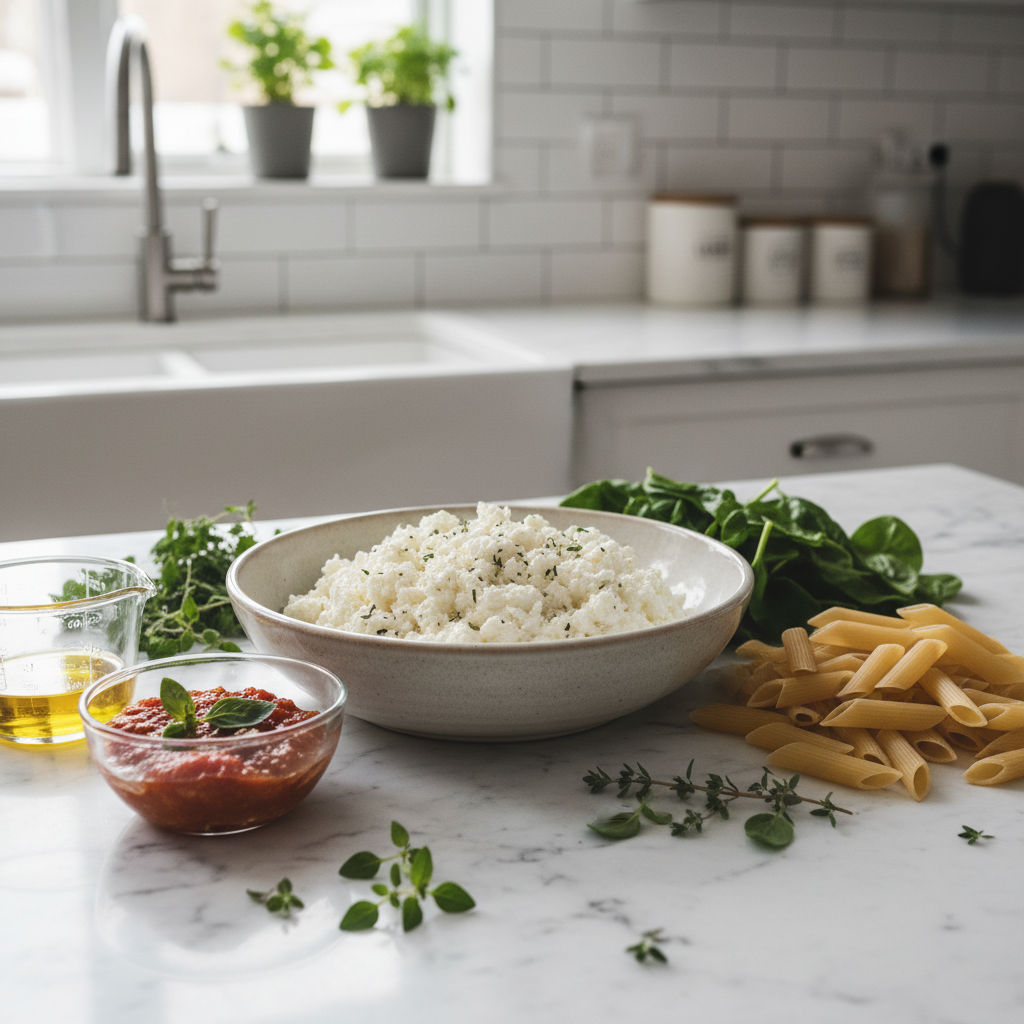Quick Baked Ricotta Spinach Pasta Dinner: A Weeknight Hug 5 Recipe image