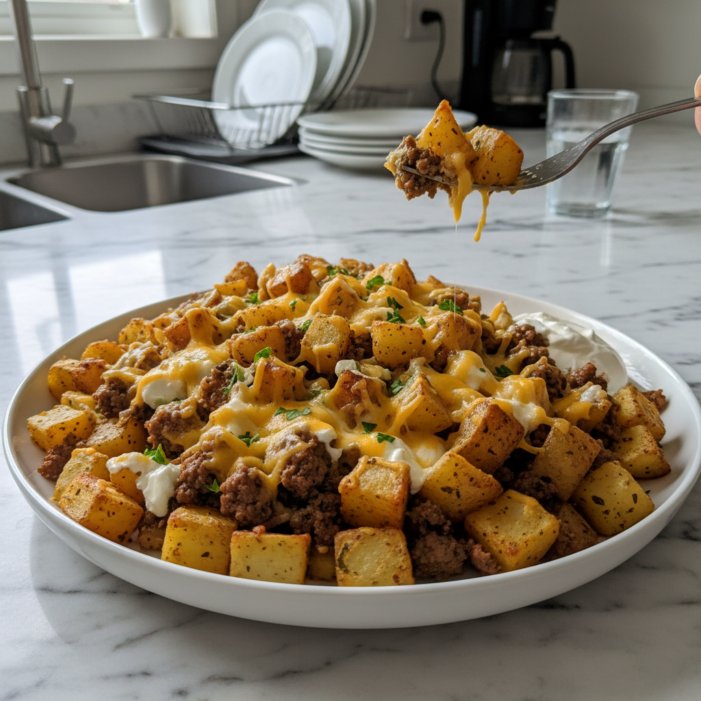 Quick Cheesy Beef and Potatoes Dinner: A Weeknight Favorite