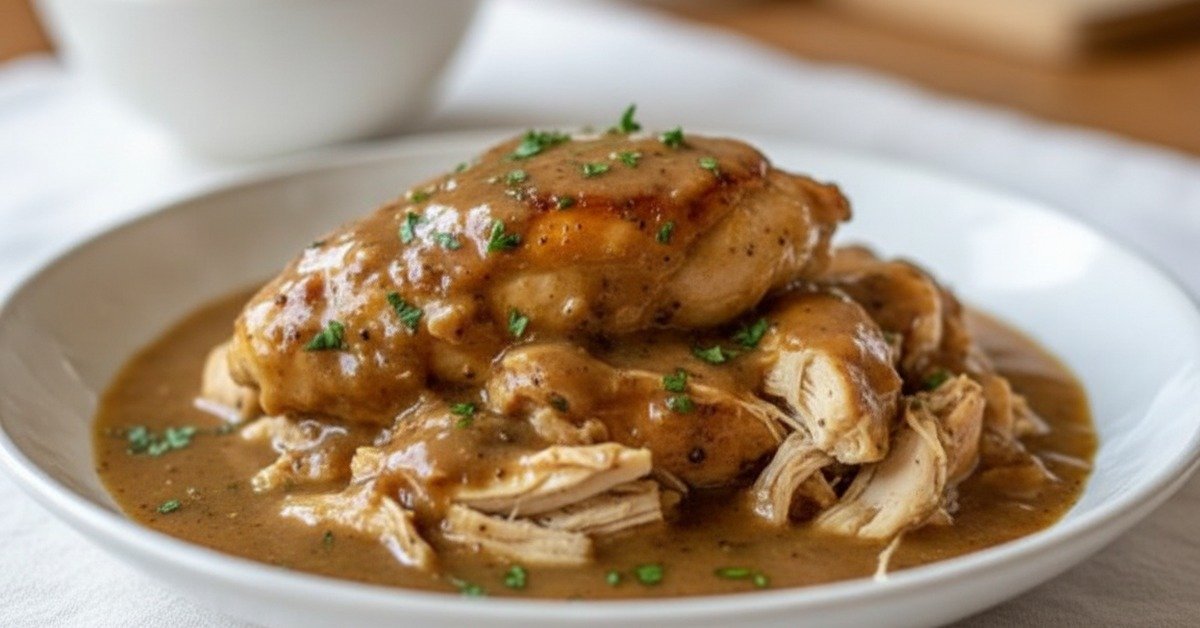 Soul-Satisfying Crockpot Chicken And Gravy: Comfort in Every Bite