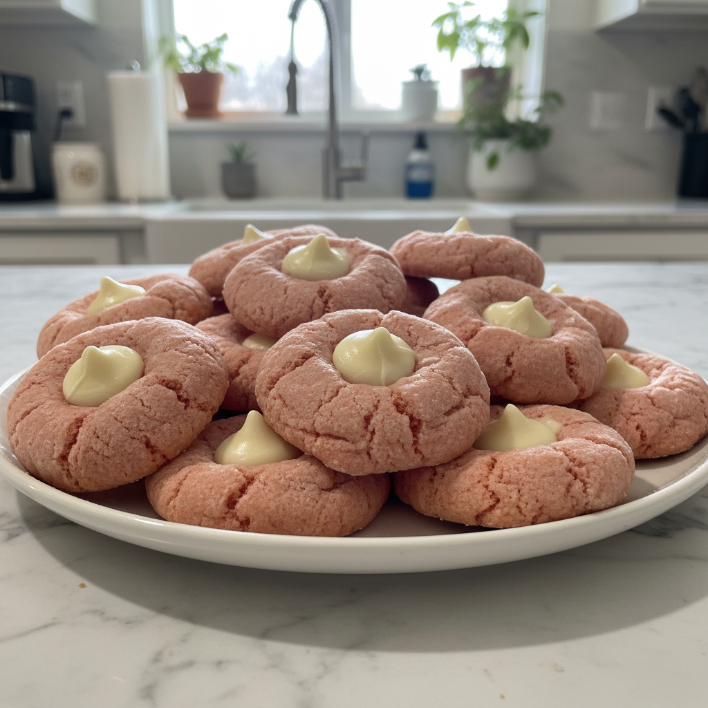 Soft & Pretty Strawberry Kiss Cookies: Easy, Irresistible Treat!
