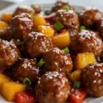 the easiest crockpot pineapple teriyaki meatballs ever featured