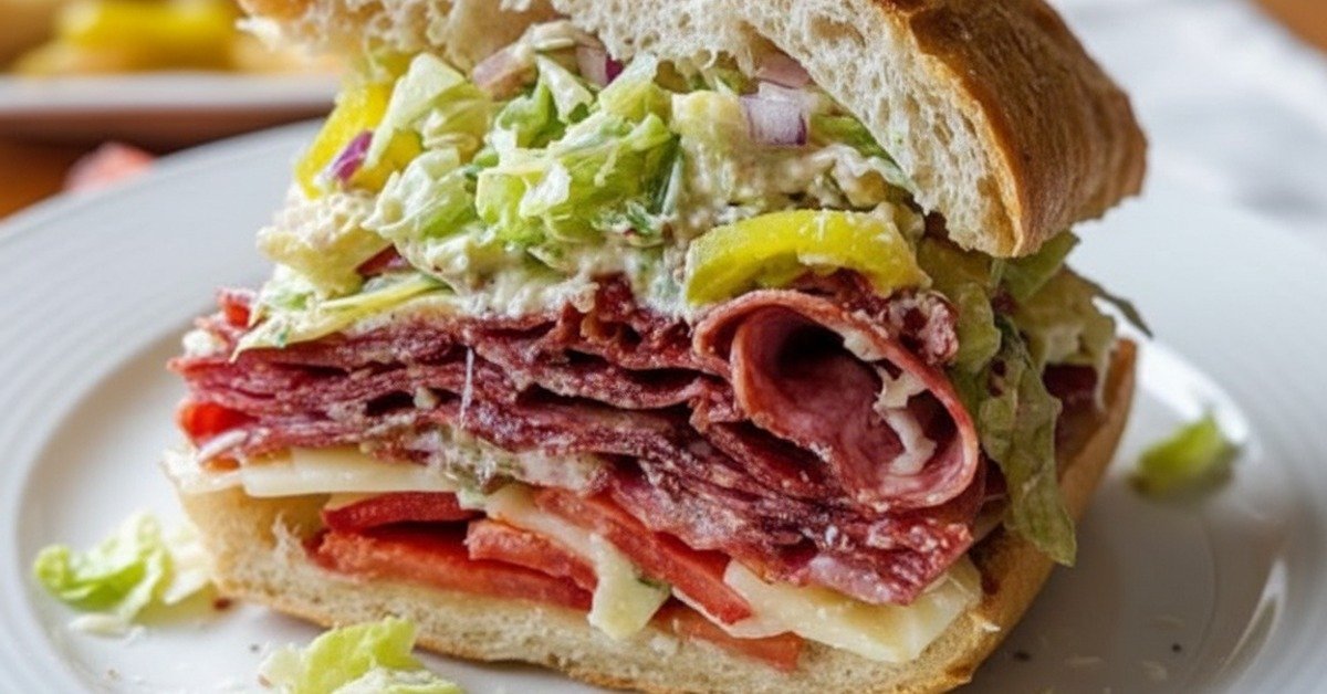 The Ultimate Italian Grinder Salad Sandwich: Quick & Flavorful!