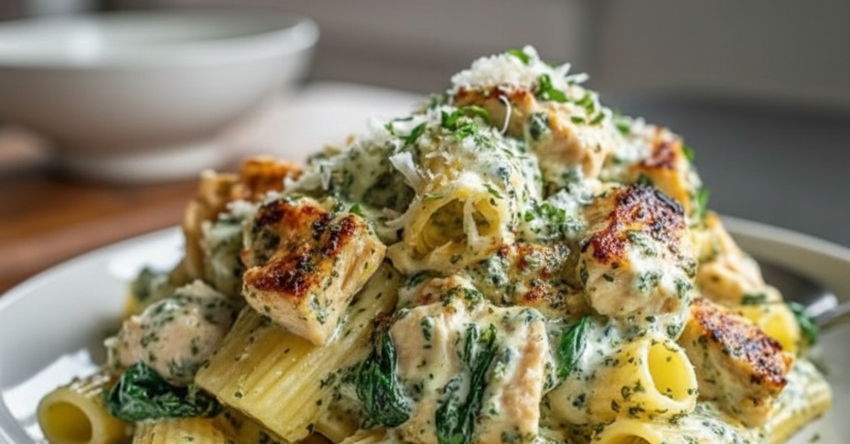 The Ultimate Creamy Pesto Chicken Pasta Bake You’ll Love
