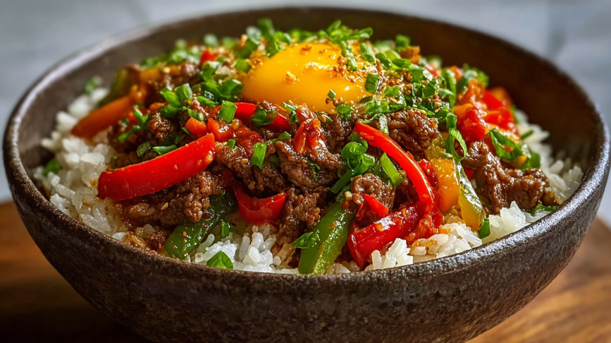 The Satisfying Beef and Pepper Rice Bowl You’ll Crave Weekly
