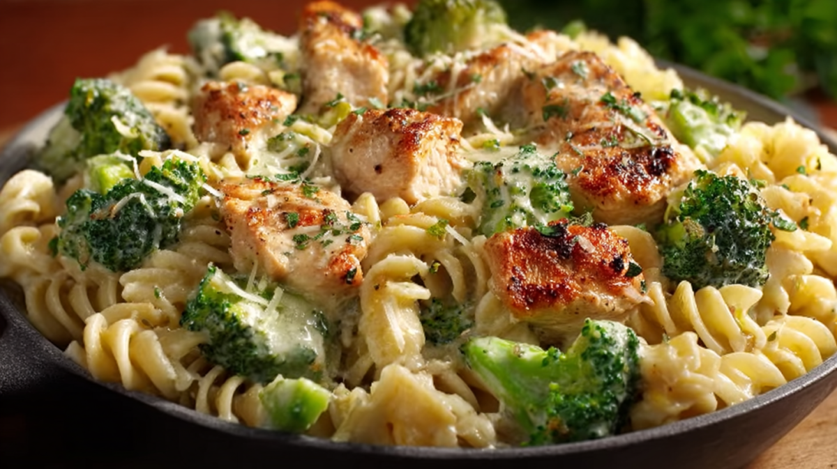 The Creamiest Chicken Broccoli Pasta You'll Make Again and Again 5 Recipe image