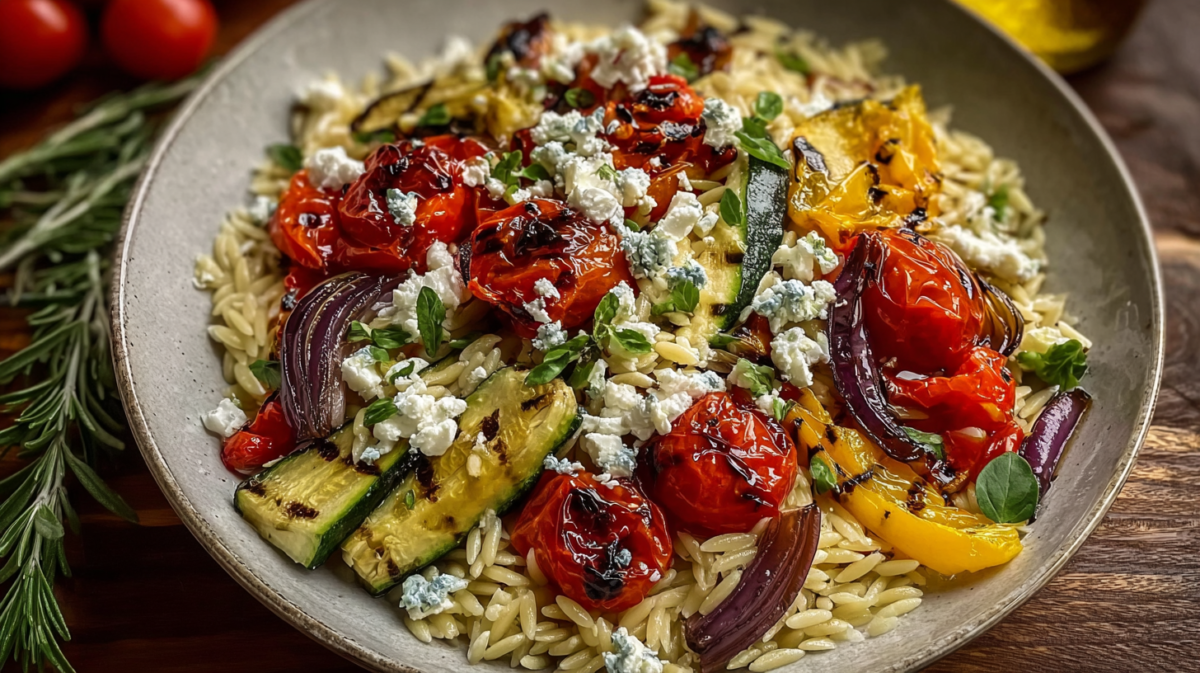 The Perfect Orzo Salad with Roasted Veggies You’ll Crave Daily