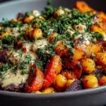 Roasted Carrot and Chickpea Bowl