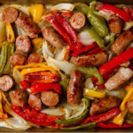 Sheet Pan Sausage and Peppers