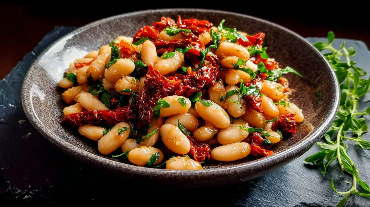 Sun-Dried Tomato Cannellini Bean Salad